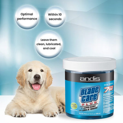 Andis Blade Care Plus Jar – 60 Count Clipper Blade Cleaning & Lubricating Pads Avelisse