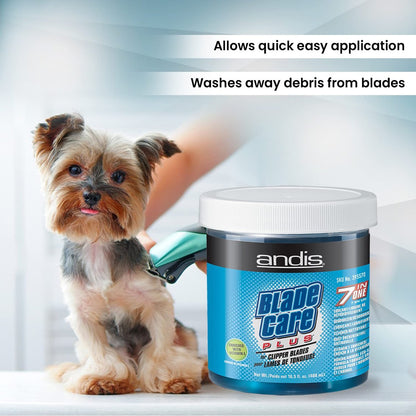 Andis Blade Care Plus Jar – 60 Count Clipper Blade Cleaning & Lubricating Pads Avelisse