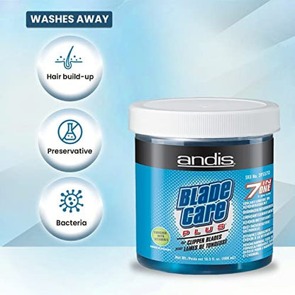 Andis Blade Care Plus Jar – 60 Count Clipper Blade Cleaning & Lubricating Pads Avelisse