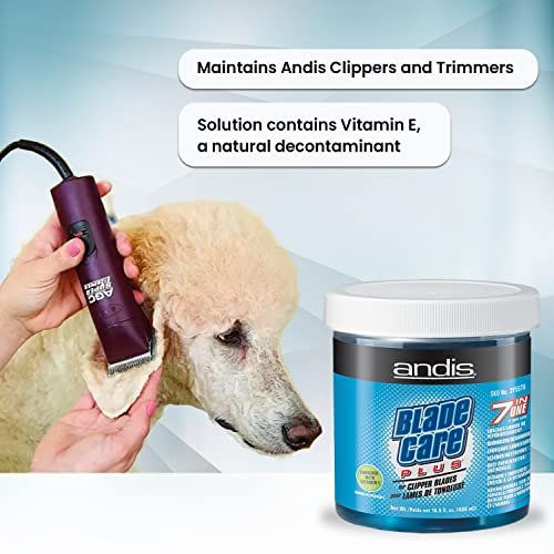 Andis Blade Care Plus Jar – 60 Count Clipper Blade Cleaning & Lubricating Pads Avelisse