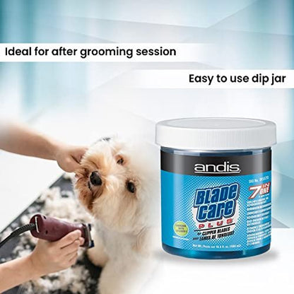 Andis Blade Care Plus Jar – 60 Count Clipper Blade Cleaning & Lubricating Pads Avelisse
