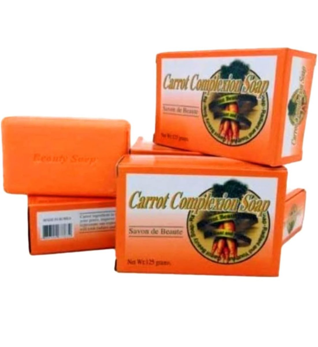 Carrot Complexion Soap with Carrot Oil – 12 Pack for Skin Tone Improvement Avelisse