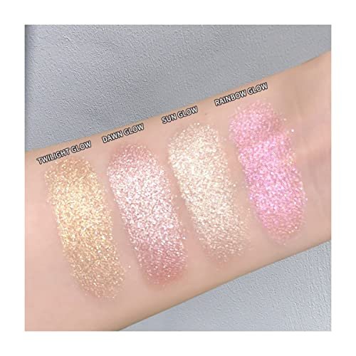 ELESSY Highlighter Makeup Palette - Sun Glow: Natural Sparkling Finish Illuminator for a Radiant Glow - görsel 8