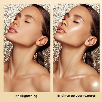 ELESSY Highlighter Makeup Palette - Sun Glow: Natural Sparkling Finish Illuminator for a Radiant Glow