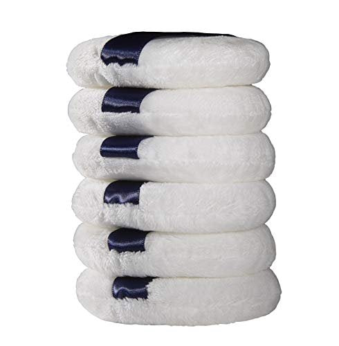 Yababa Ultra Soft Washable Velour Powder Puffs - 3.15 Inch, 6 Count, White - Perfect for Face, Setting, Body & Loose Powder - görsel 18
