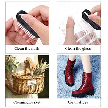 20-Pack Nail Cleaning Brushes with Black – Easy to Clean: Simply rinse the brush under running water after use and – Image 6