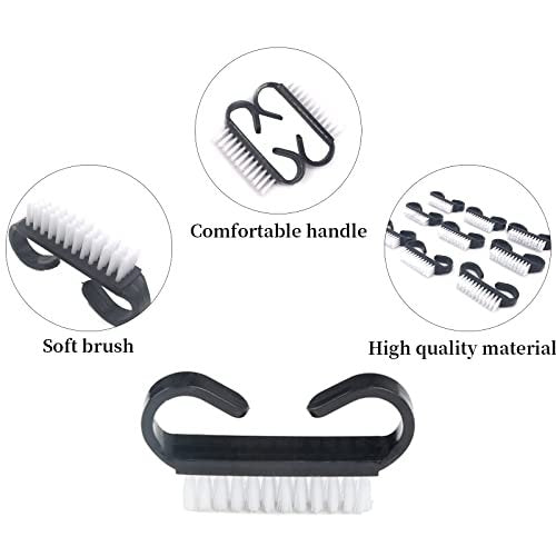 20-Pack Nail Cleaning Brushes with Black – Portable and Lightweight: Compact size makes these brushes ideal for – Image 4
