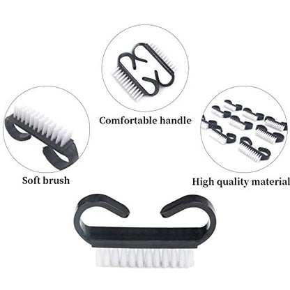 20-Pack Nail Cleaning Brushes with Black – Portable and Lightweight: Compact size makes these brushes ideal for – Image 4
