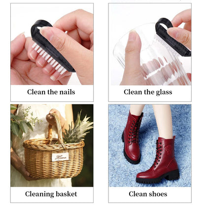 20-Pack Nail Cleaning Brushes with Black – Versatile Use: Suitable for both fingernails and toenails. Great for – Image 5