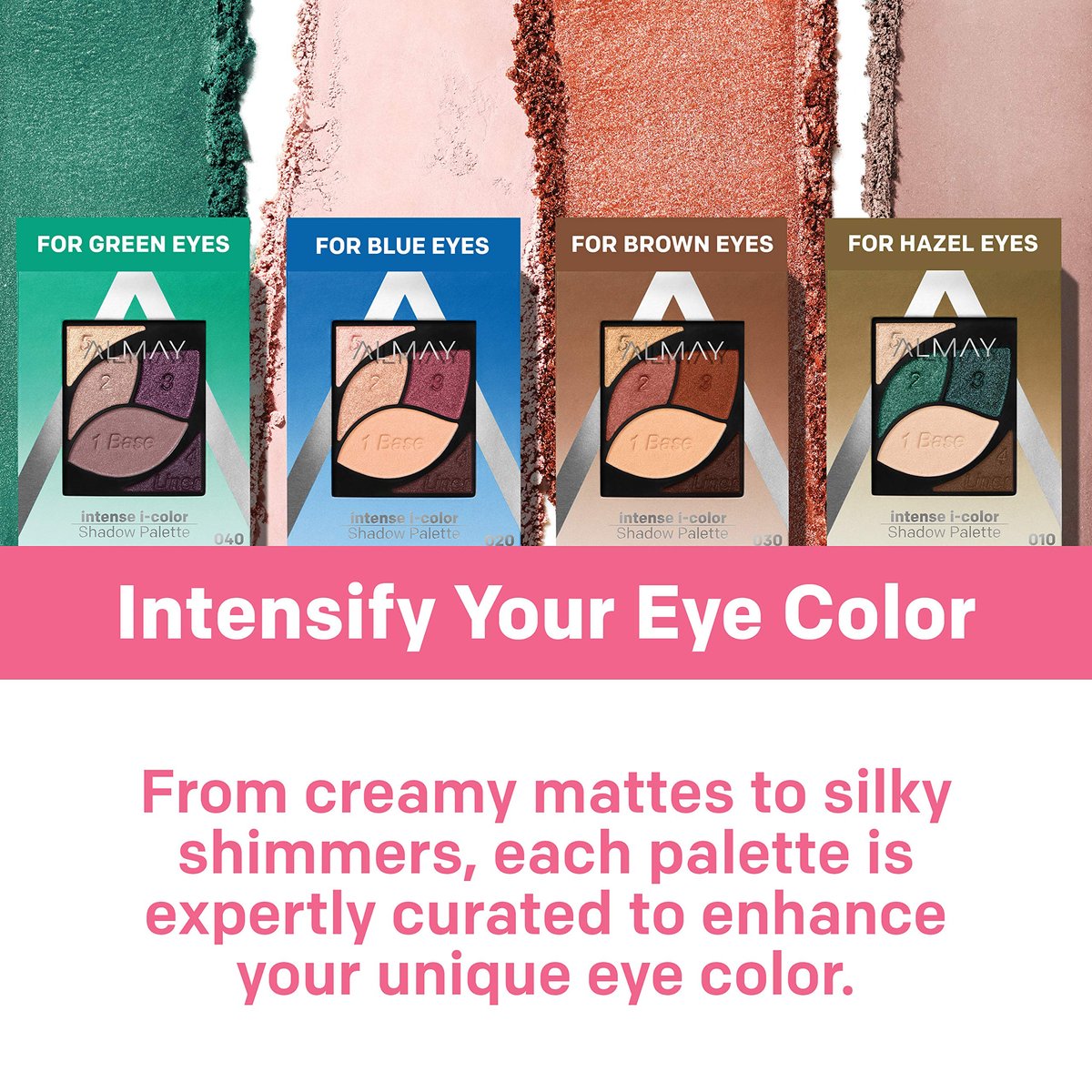 Almay Eyeshadow Palette for Blue Eyes – Longlasting, Hypoallergenic Eye Makeup with Vitamin E - görsel 6
