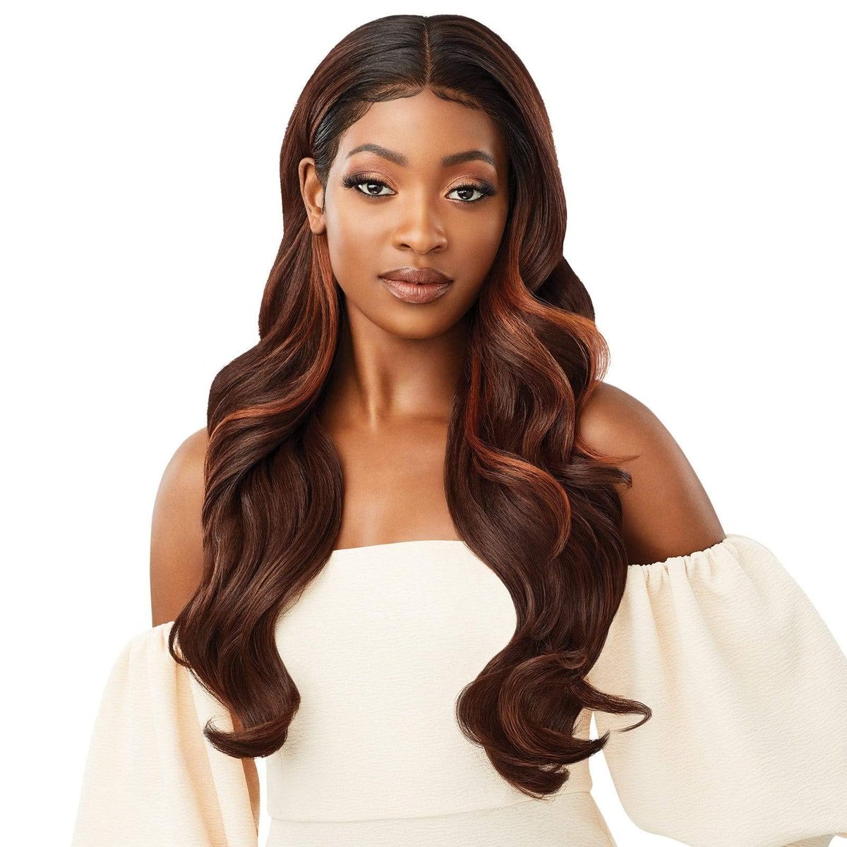 Outre Melted Hairline Lace Front Wig - HD Transparent Lace Seraphine in Off Black 1B Avelisse