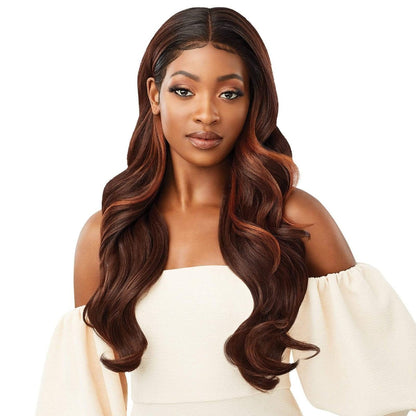 Outre Melted Hairline Lace Front Wig - HD Transparent Lace Seraphine in Off Black 1B Avelisse
