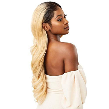 Outre Melted Hairline Lace Front Wig - HD Transparent Lace Seraphine in Off Black 1B Avelisse