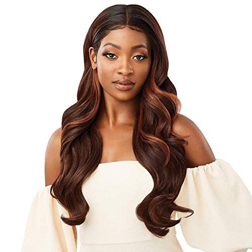 Outre Melted Hairline Lace Front Wig - HD Transparent Lace Seraphine in Off Black 1B Avelisse