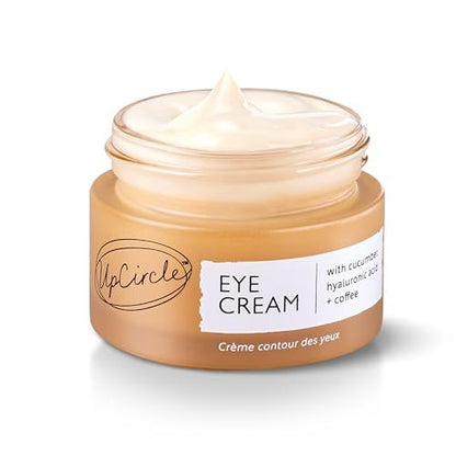 UpCircle Eye Cream with Coffee & Hyaluronic Acid – Natural, Vegan & Cruelty-Free for Dark Circles, Puffiness & Wrinkles (0.5 fl oz) Avelisse