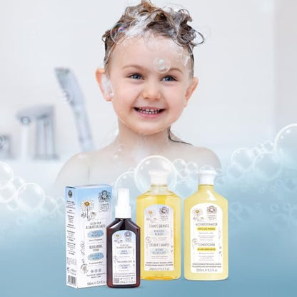 Intea Camomila Kids 3-In-1 Hair Lightener Kit - Blonder Lightening Set with Chamomile Extract - Lotion, Shampoo and Conditioner, 8.5 Fl Oz Each Avelisse