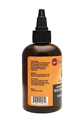 Sunny Isle Jamaican Black Castor Oil Root Repair Growth Oil - 4 Fl Oz (Pack of 2) - görsel 4