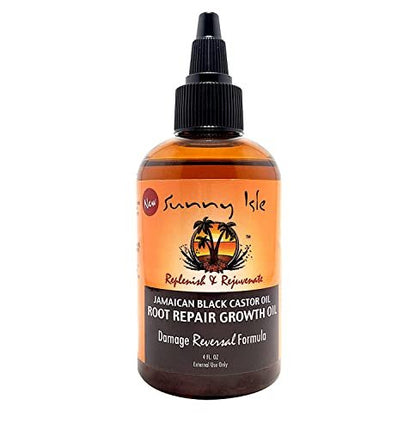 Sunny Isle Jamaican Black Castor Oil Root Repair Growth Oil - 4 Fl Oz (Pack of 2)
