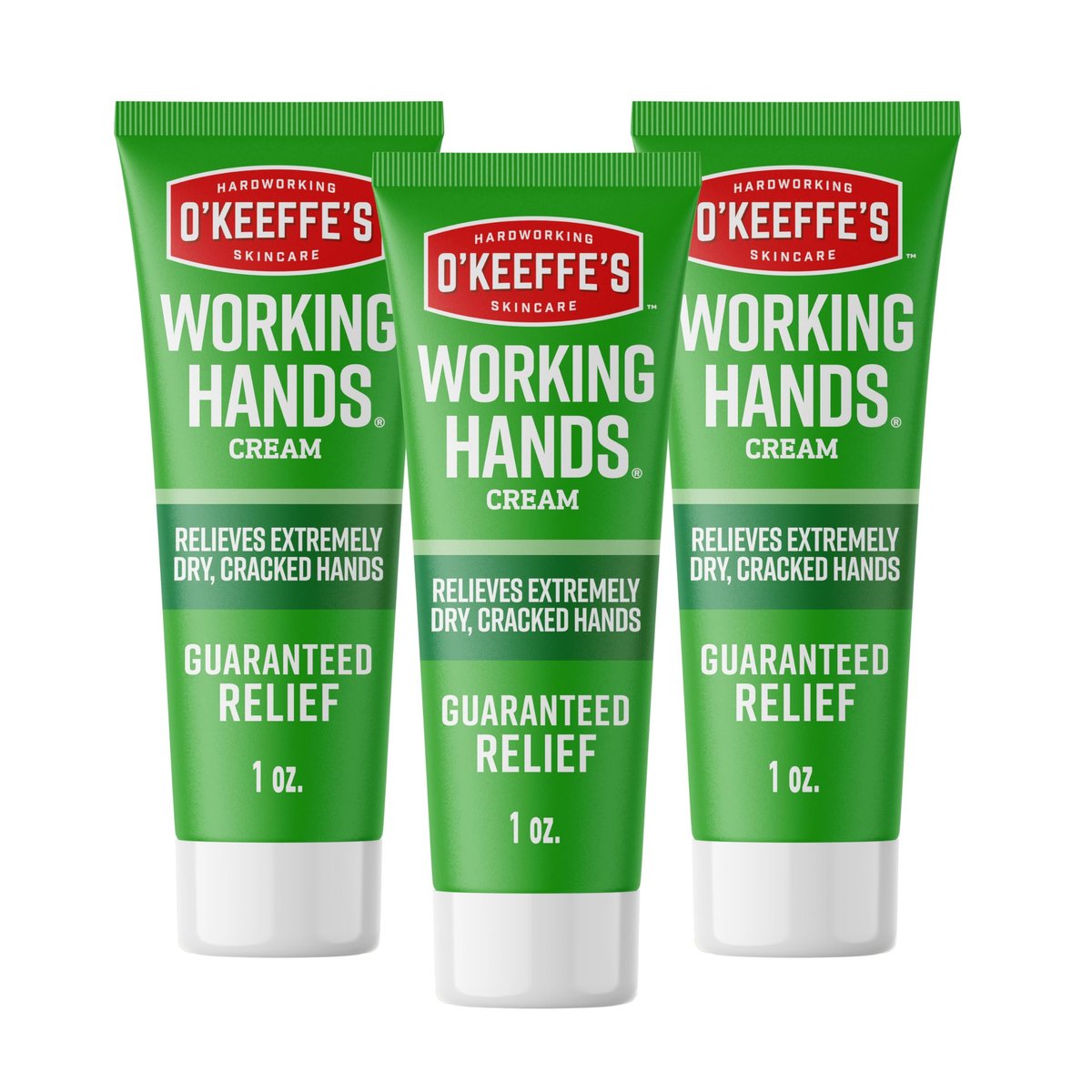 O'Keeffe's Working Hands Hand Cream for Extreme Dryness - 1 oz Tube (3 Pack) - Repairing Skincare for Cracked, Dry Hands - görsel 1