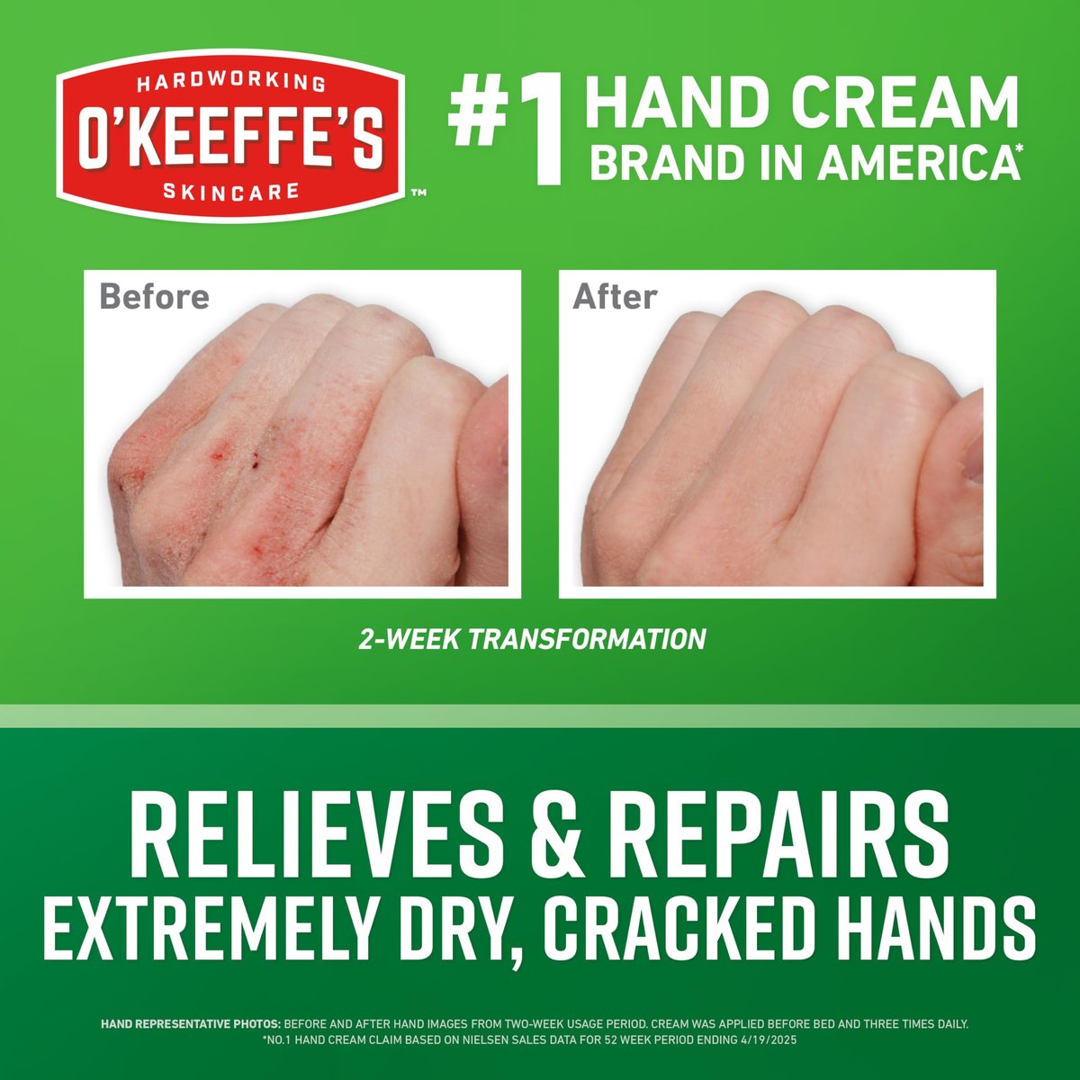 O'Keeffe's Working Hands Hand Cream for Extreme Dryness - 1 oz Tube (3 Pack) - Repairing Skincare for Cracked, Dry Hands - görsel 3