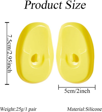 SYBL 3 Pairs Reusable Soft Silicone Professional Ear Cover Earmuffs Protector Waterproof Hairdressing Ear Caps Beauty Tool for Hair Salon Hair Dyeing Baked Oil etc