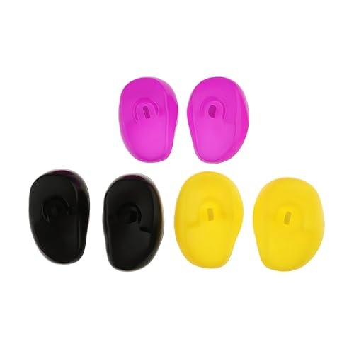 SYBL 3 Pairs Reusable Soft Silicone Professional Ear Cover Earmuffs Protector Waterproof Hairdressing Ear Caps Beauty Tool for Hair Salon Hair Dyeing Baked Oil etc - görsel 13