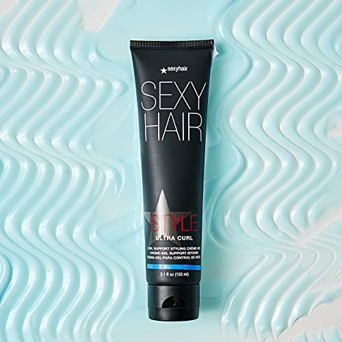 SexyHair Style Ultra Curl Support Styling Crème-Gel - 5.1 oz | High Control, Long-Lasting Definition for Curly Hair Avelisse