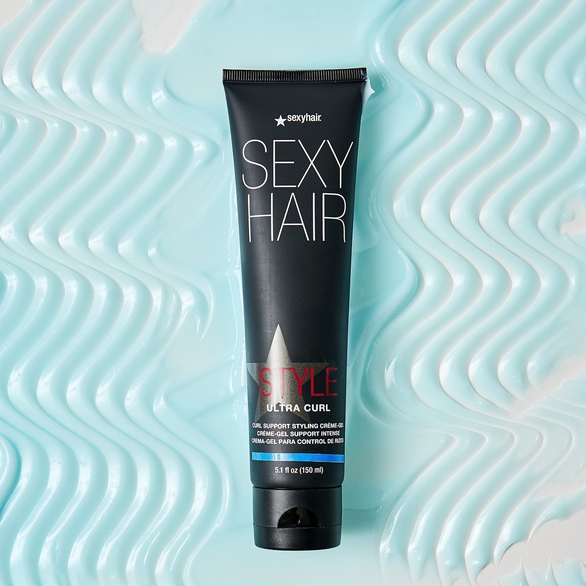 SexyHair Style Ultra Curl Support Styling Crème-Gel - 5.1 oz | High Control, Long-Lasting Definition for Curly Hair Avelisse