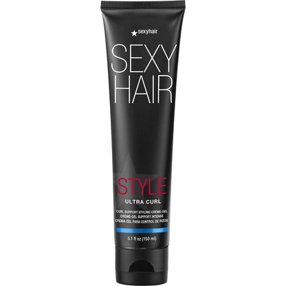 SexyHair Style Ultra Curl Support Styling Crème-Gel - 5.1 oz | High Control, Long-Lasting Definition for Curly Hair Avelisse