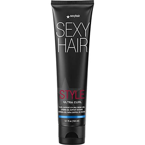 SexyHair Style Ultra Curl Support Styling Crème-Gel - 5.1 oz | High Control, Long-Lasting Definition for Curly Hair Avelisse