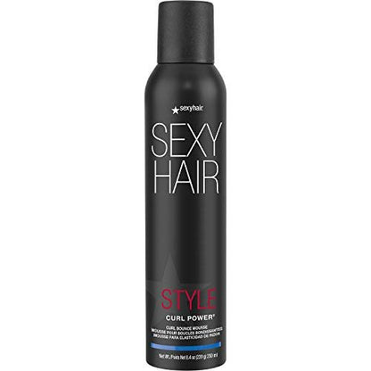 SexyHair Style Curl Power Curl Bounce Mousse - 8.5 oz - Light Control for Defined, Frizz-Free Curls Avelisse