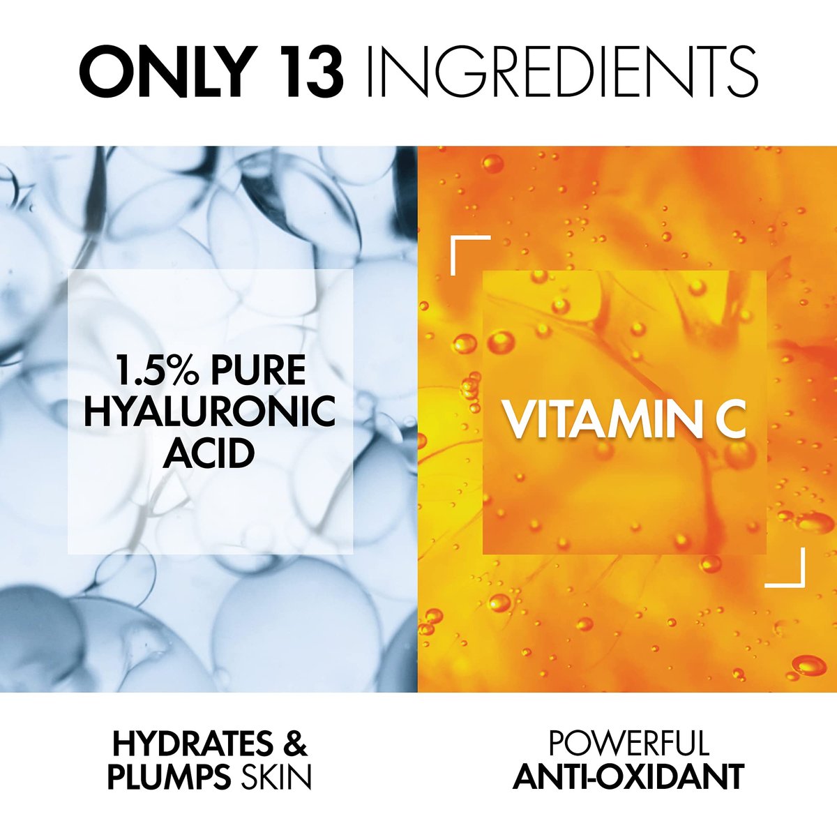 Vichy LiftActiv H.A. Wrinkle Corrector - Hyaluronic Acid Serum with Vitamin C for Plumping & Firming, 1.01 fl oz Avelisse