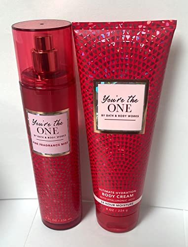 Bath & Body Works You're the One Gift Set: Fine Fragrance Mist & Body Cream, 8 fl oz Avelisse