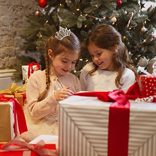 NODG 3 Pieces Silver Crystal Tiaras Crown with Hair Comb for Women - Princess Shiny Headbands Accessories - görsel 12