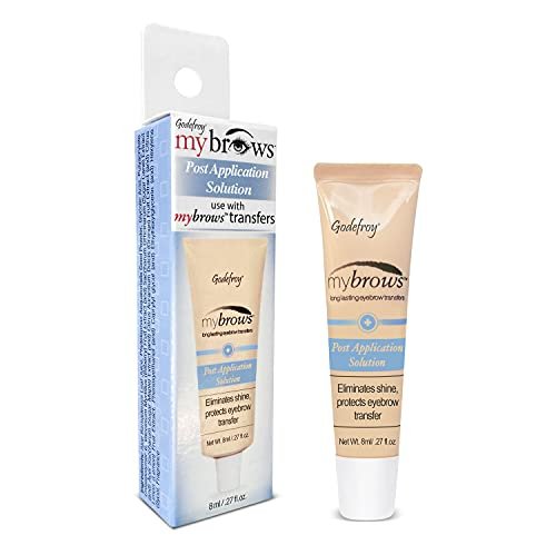 Godefroy Mybrows Post Application Solution – Extend Life & Remove Shine for Temporary Tattoos, Eyebrow Transfers & Brow Stamps, 0.27 oz Avelisse