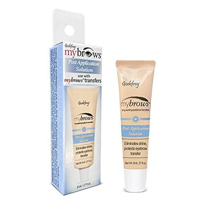 Godefroy Mybrows Post Application Solution – Extend Life & Remove Shine for Temporary Tattoos, Eyebrow Transfers & Brow Stamps, 0.27 oz Avelisse
