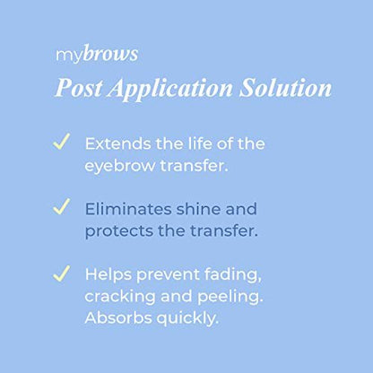 Godefroy Mybrows Post Application Solution – Extend Life & Remove Shine for Temporary Tattoos, Eyebrow Transfers & Brow Stamps, 0.27 oz Avelisse