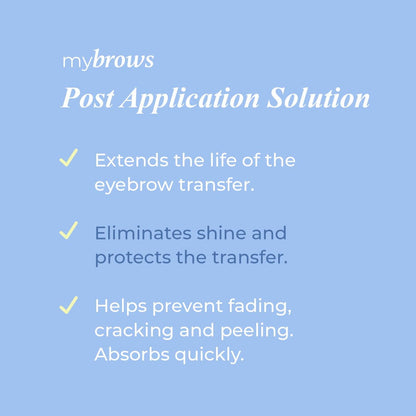 Godefroy Mybrows Post Application Solution – Extend Life & Remove Shine for Temporary Tattoos, Eyebrow Transfers & Brow Stamps, 0.27 oz Avelisse