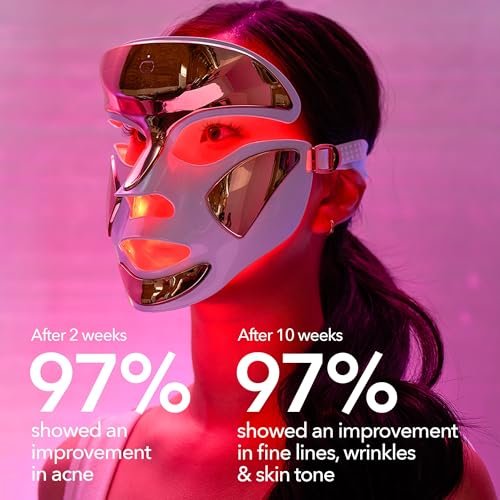 Dr. Dennis Gross DRx SpectraLite FaceWare Pro – LED Face Mask for Skin Rejuvenation with Dual Red & Blue Light Therapy, FSA HSA Eligible Avelisse
