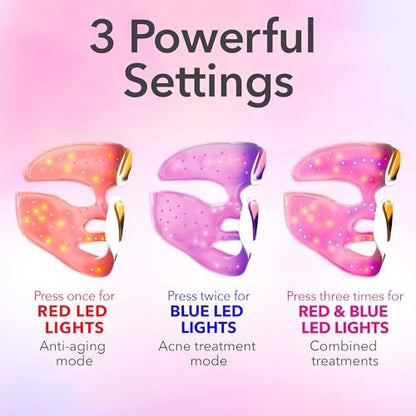 Dr. Dennis Gross DRx SpectraLite FaceWare Pro – LED Face Mask for Skin Rejuvenation with Dual Red & Blue Light Therapy, FSA HSA Eligible Avelisse