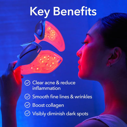 Dr. Dennis Gross DRx SpectraLite FaceWare Pro – LED Face Mask for Skin Rejuvenation with Dual Red & Blue Light Therapy, FSA HSA Eligible Avelisse