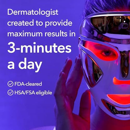 Dr. Dennis Gross DRx SpectraLite FaceWare Pro – LED Face Mask for Skin Rejuvenation with Dual Red & Blue Light Therapy, FSA HSA Eligible Avelisse