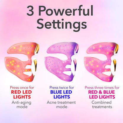 Dr. Dennis Gross DRx SpectraLite FaceWare Pro – LED Face Mask for Skin Rejuvenation with Dual Red & Blue Light Therapy, FSA HSA Eligible Avelisse