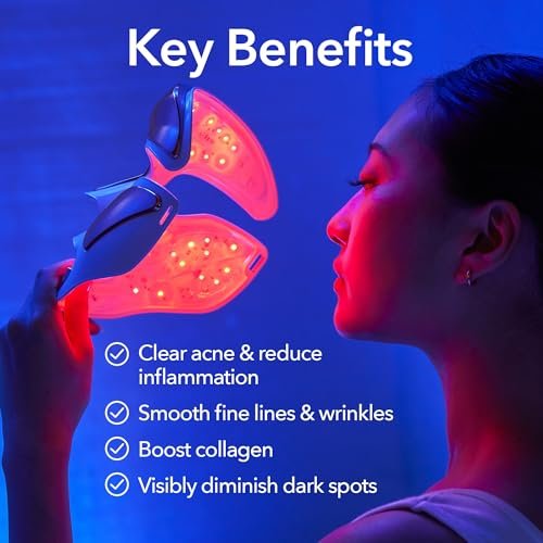Dr. Dennis Gross DRx SpectraLite FaceWare Pro – LED Face Mask for Skin Rejuvenation with Dual Red & Blue Light Therapy, FSA HSA Eligible Avelisse