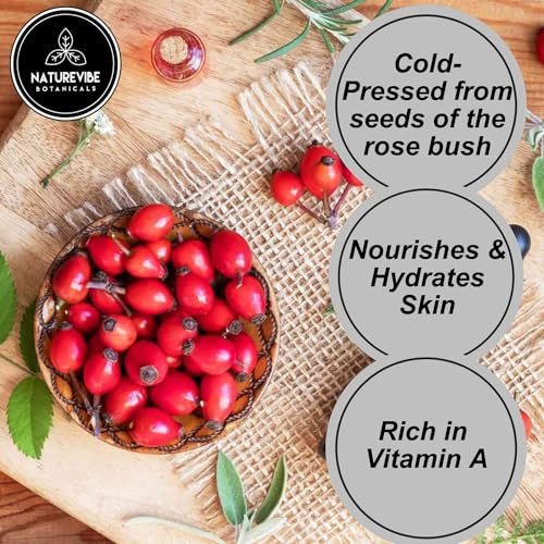 Naturevibe Botanicals 100% Pure Rosehip Oil – 32 oz for Skin & Hair Care - görsel 4