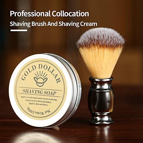 Gold Dollar Straight Razor – Carbon Steel Wooden Handle Retro Shaving Set for Men & Barbers (Coffee, 4 Piece Set) Avelisse