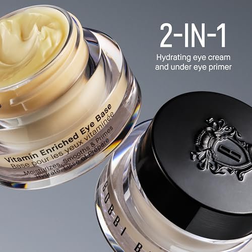 Bobbi Brown Vitamin Enriched Eye Base – 2-in-1 Hydrating Under-Eye Cream & Primer with Hyaluronic Acid, Shea Butter, & Vitamin C, 0.5 Fl Oz Avelisse