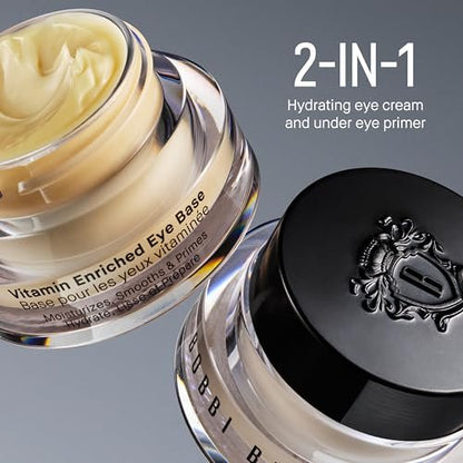 Bobbi Brown Vitamin Enriched Eye Base – 2-in-1 Hydrating Under-Eye Cream & Primer with Hyaluronic Acid, Shea Butter, & Vitamin C, 0.5 Fl Oz Avelisse