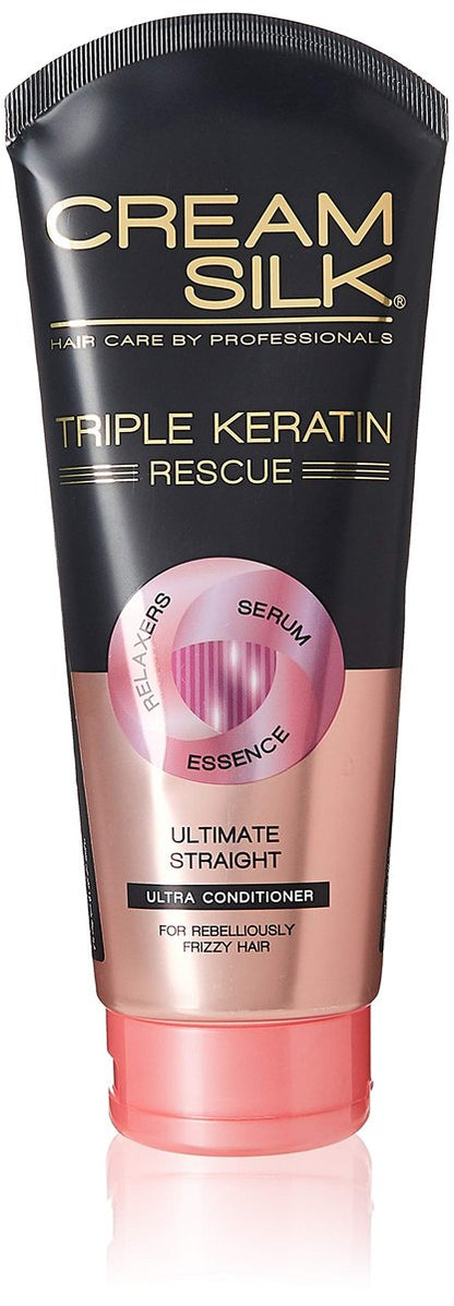 Cream Silk Triple Keratin Rescue Ultimate Straight Conditioner 340 ml Avelisse