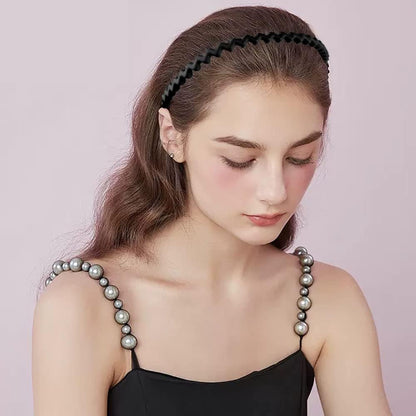 Yazon 6-Piece Multicolor Plastic Headbands for Women & Girls - Hard Teeth Hairbands